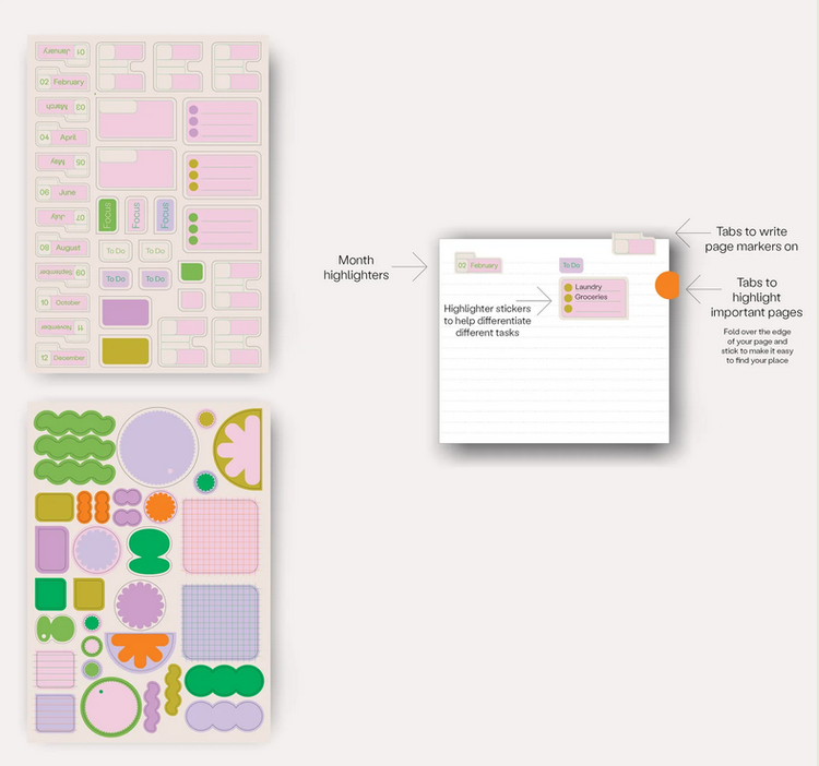 The Completist Ensemble d'autocollants - Tabs