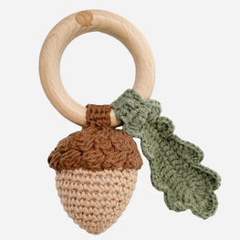 The Blueberry Hill Hochet de dentition coton crocheté - Gland