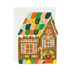 Rifle & co Carte de souhaits - Maison de pain d'épice