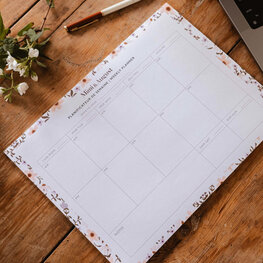 Mimi & August Planificateur hebdomadaire - Pétales