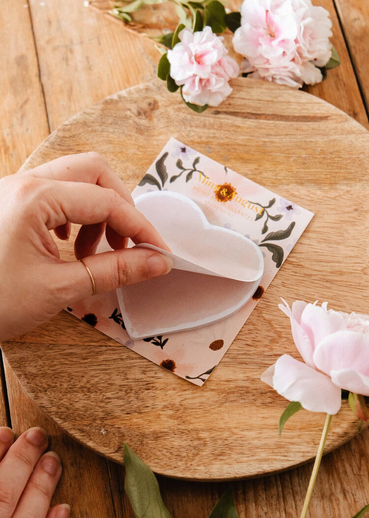 Mimi & August Notes autocollantes - Coeur tendre