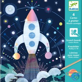 Djeco Cartes à gratter - Mission cosmique