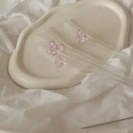 Moi d'abord Ensemble de pailles - Coeur et boucles