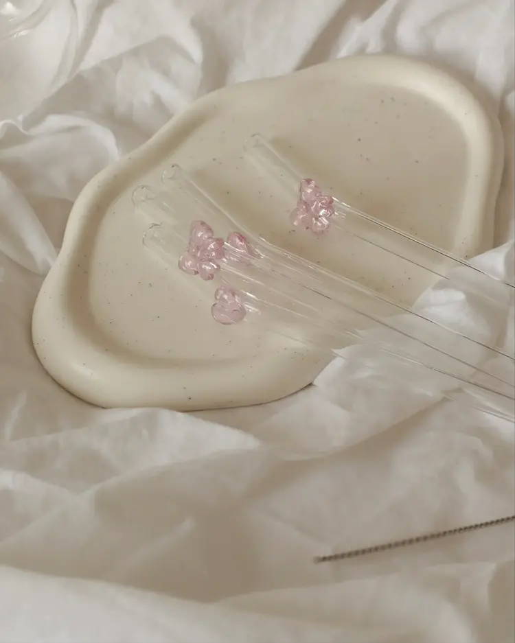 Moi d'abord Ensemble de pailles - Coeur et boucles