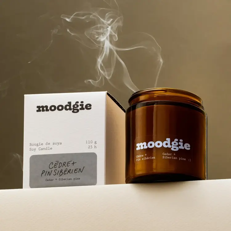 moodgie Bougie - Cèdre + Pin sibérien