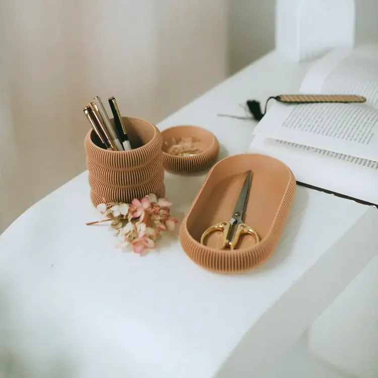 Sonnihaus Studio Porte crayon - Curv - Noisette