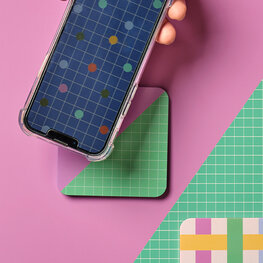 Kikkerland Chargeur sans fil - Bloc de couleurs