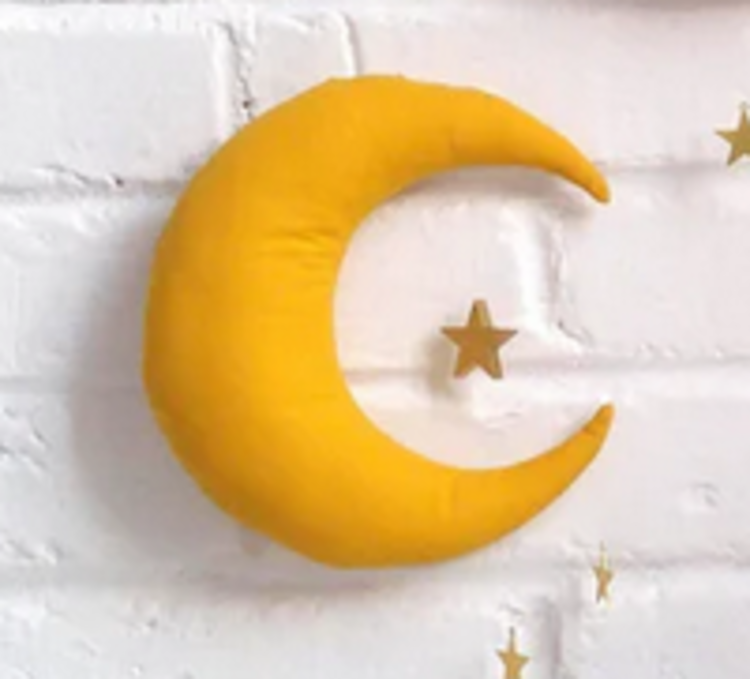 The Butter Flying Mobile lune - Moutarde et doré