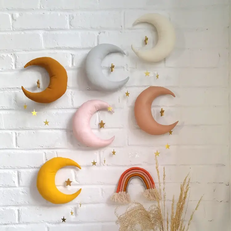 The Butter Flying Mobile lune - Moutarde et doré