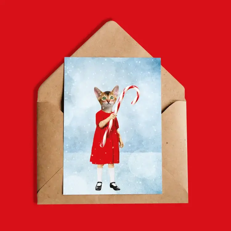 So Meow! Carte de souhaits - Chat - Joyeux Noël