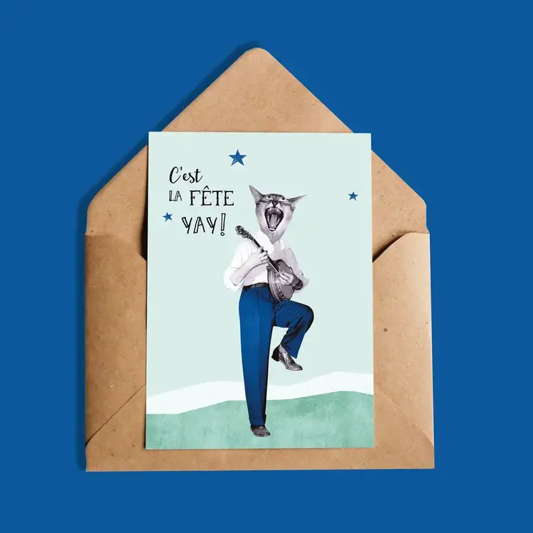 So Meow! Carte de souhaits - C'est la fête YAY!