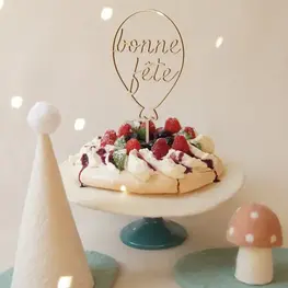 Abricotine Cake topper - Bonne Fête