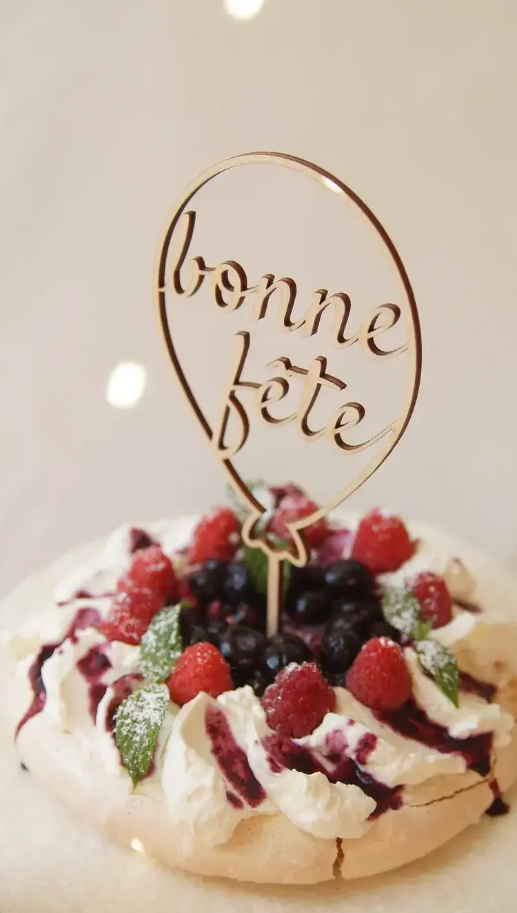 Abricotine Cake topper - Bonne Fête