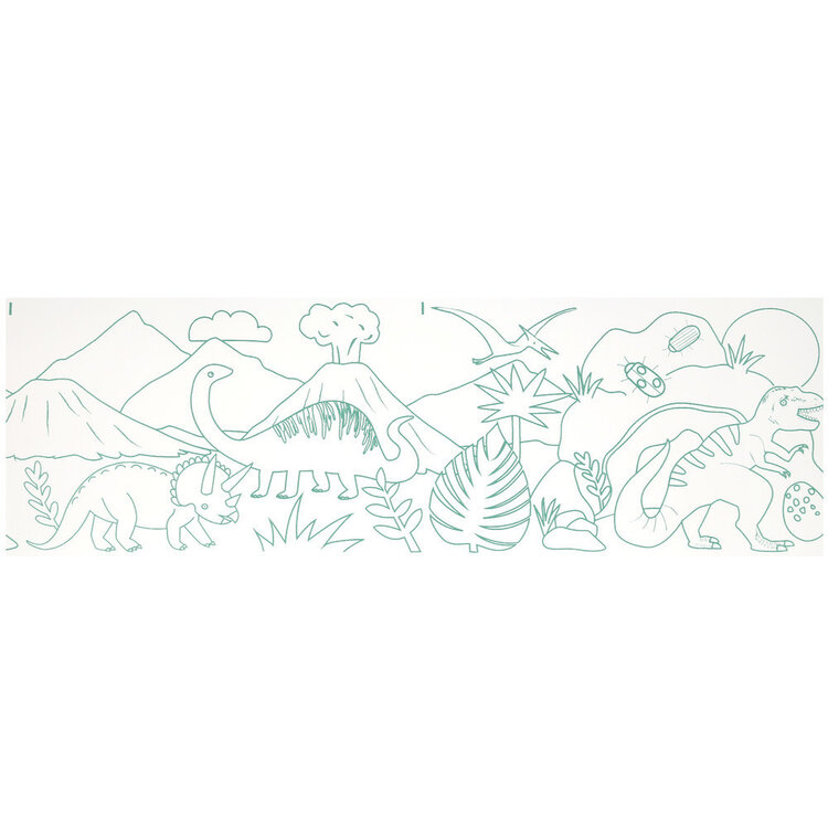 Meri Meri Rouleau à colorier - Dinosaure