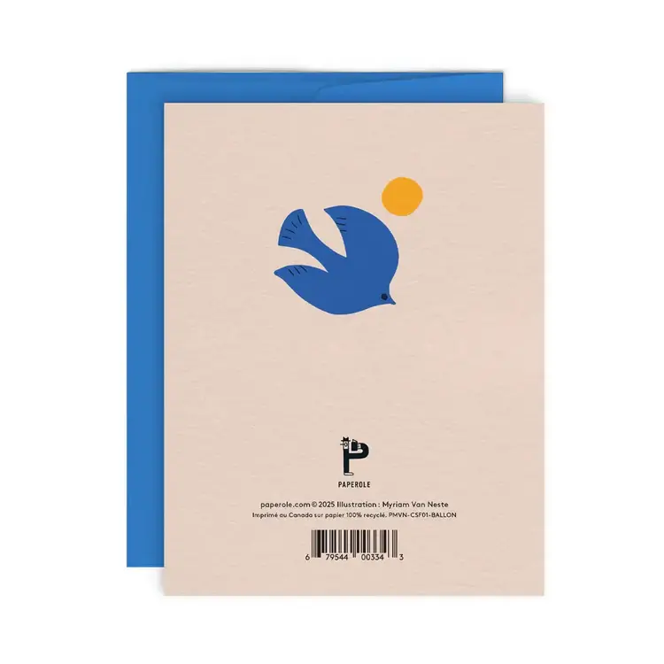 Paperole Carte de souhaits -  BALLON