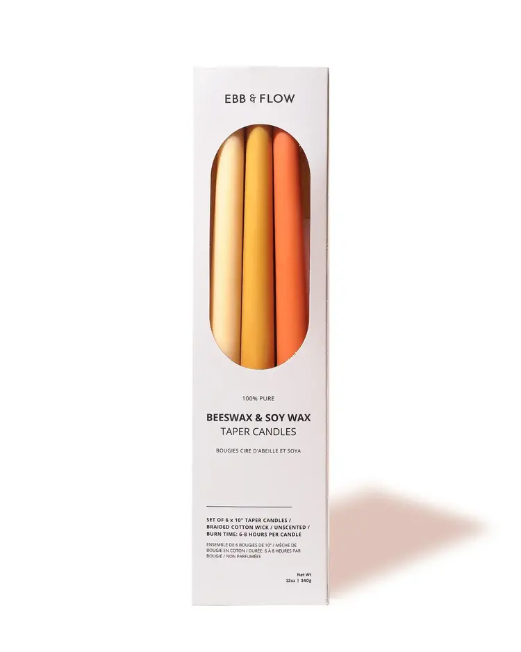 Ebb & Flow Coffret de bougies en cire d'abeille et soja - Neutre