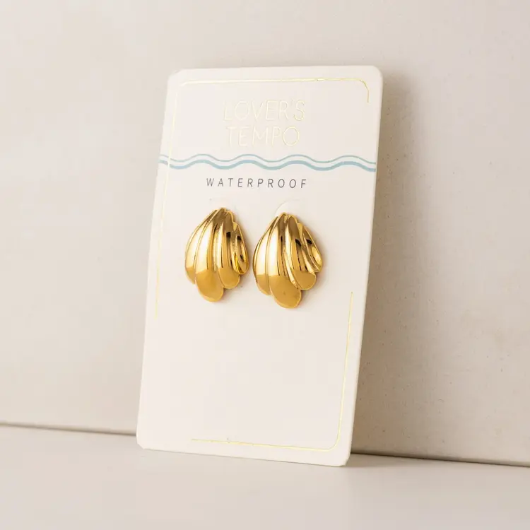 Lover's tempo Boucles d'oreilles - Coquillage - Or