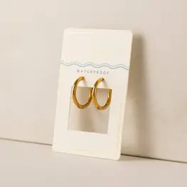 Lover's tempo Boucles d'oreilles - Tube - Or - 20mm