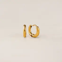 Lover's tempo Boucles d'oreilles - Tube - Or - 10mm