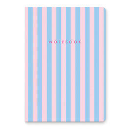 Studio Oh! Carnet à rayure - Ligné - Barbe à papa