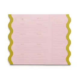 Designworks Ink Planificateur de repas aimanté - Rose et chartreuse