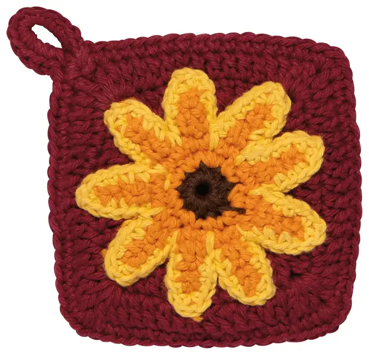 Danica Ensemble de lavettes en crochet (2) - Tawashi - Tournesol