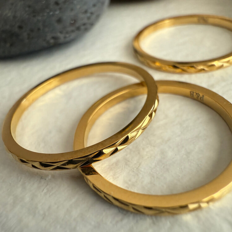 Pika & Bear Bague - Sid - Or - Taille 8