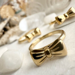 Pika & Bear Bague - Fontange - Or - Taille 6