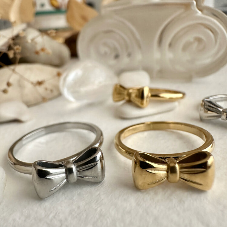 Pika & Bear Bague - Fontange - Argent - Taille 7