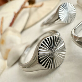 Pika & Bear Bague - Wallace - Argent - Taille 6