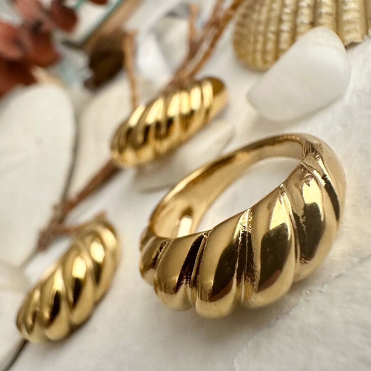 Pika & Bear Bague - Quaso - Or - Taille 6