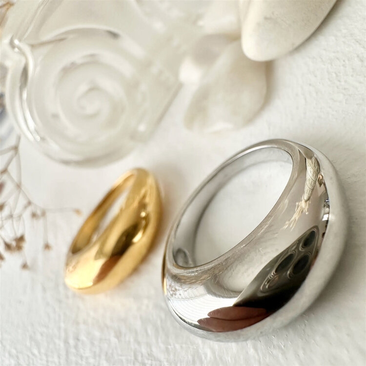 Pika & Bear Bague - Cupula - Argent - Taille 8