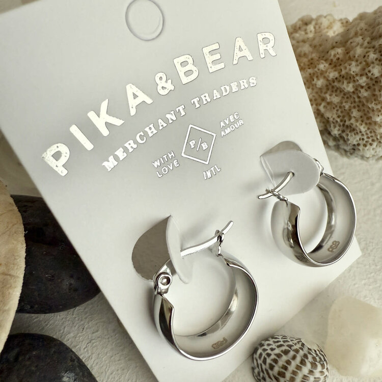 Pika & Bear Boucle d'oreilles - Sybil - Argent