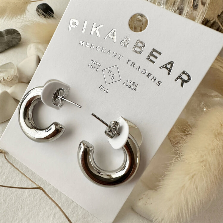 Pika & Bear Boucle d'oreilles - Mayari - Argent