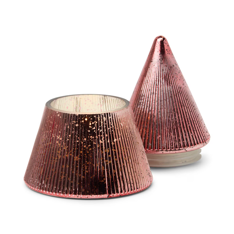 Paddywax Bougie 7 oz - Arbre empilé - Menthe poivrée rose