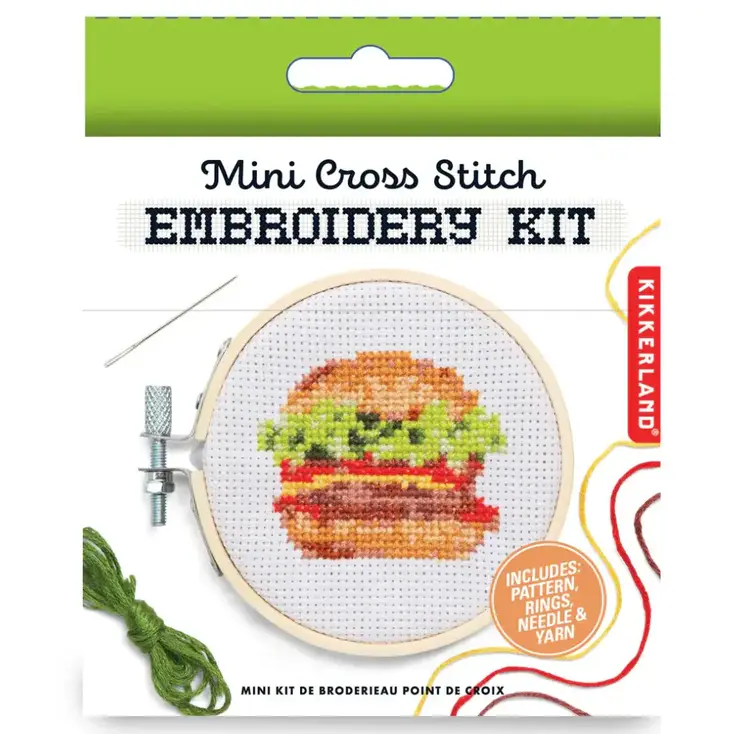Kikkerland Kit de broderie - Burger