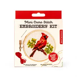 Kikkerland Kit de broderie - Cardinal