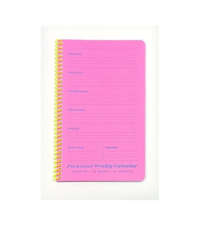 Next Chapter Studio Calendrier hebdomadaire - Rose fluo