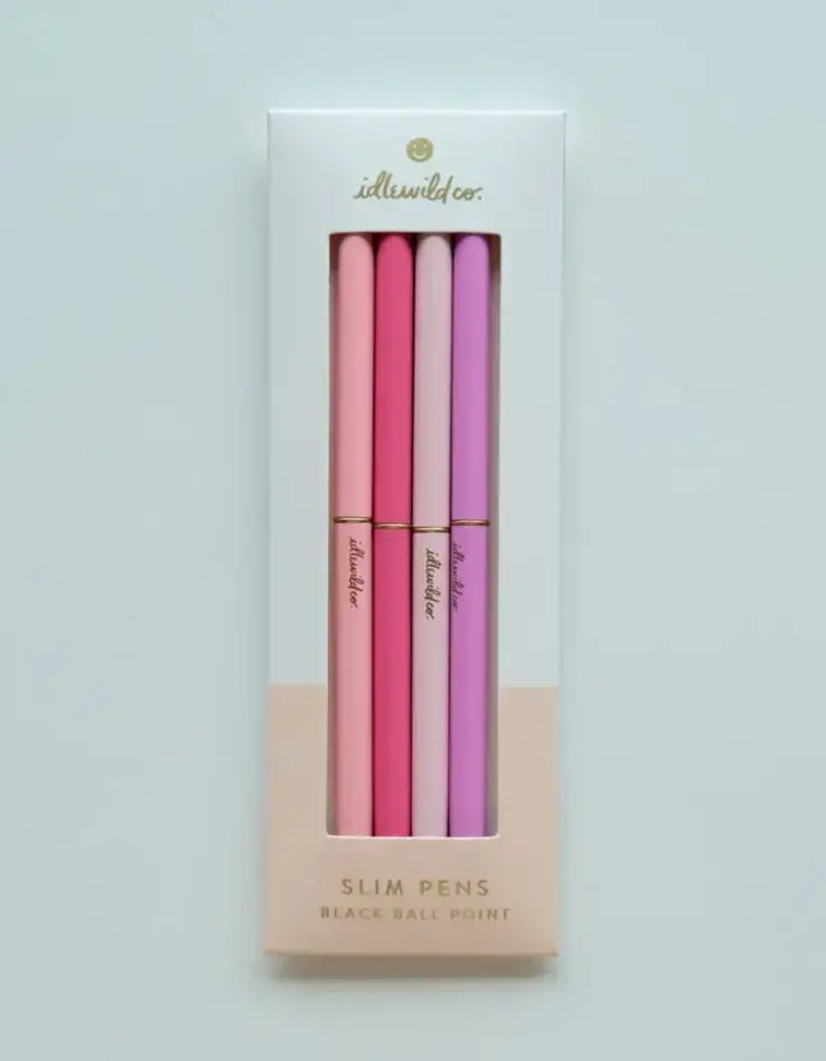 Idlewild Co. Lot de stylos - Pretty en rose