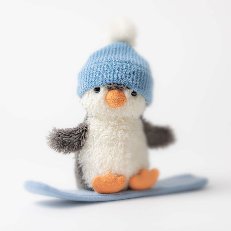 Jellycat Peluche - Pingouin en planche à neige