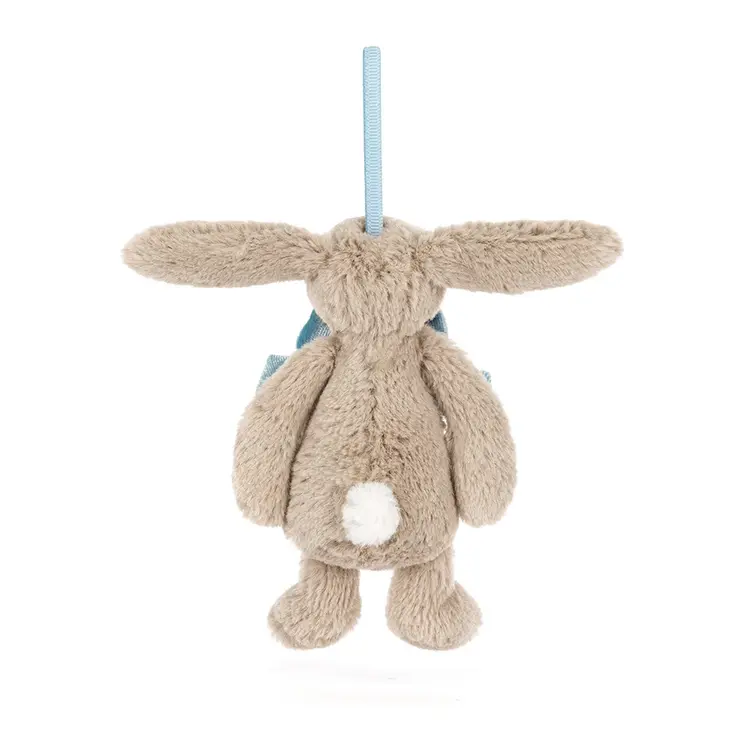 Jellycat Peluche - Ornement - Lapin avec boucle bleu