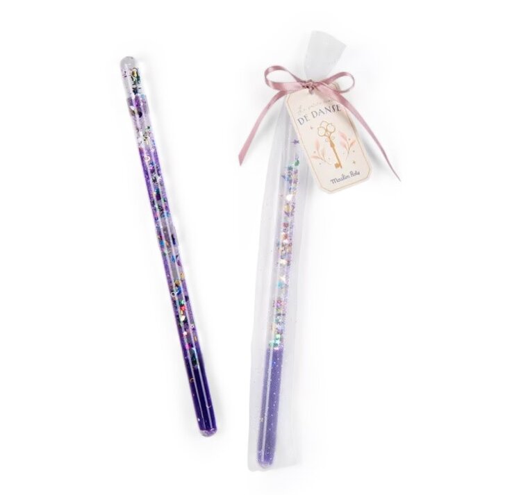 Moulin Roty Baguette magique mauve - La petite école de danse