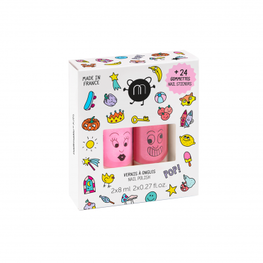 Nailmatic Ensemble de vernis à ongles et d'autocollants - POP