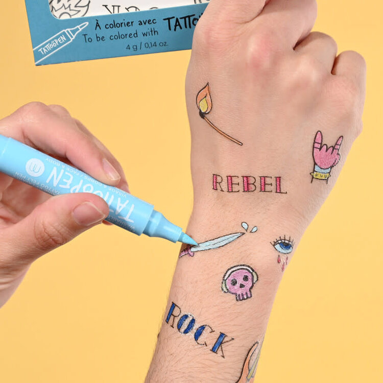 Nailmatic Feutre à tatouages temporaires  -  Bleu