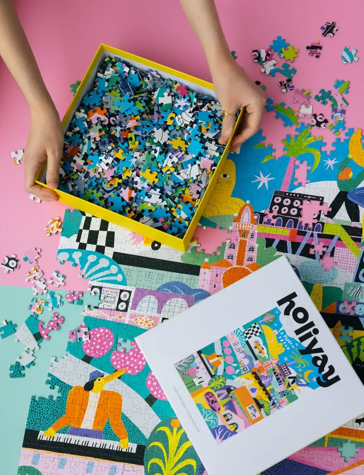 Holiyay Casse-tête - Le gros chat jaune