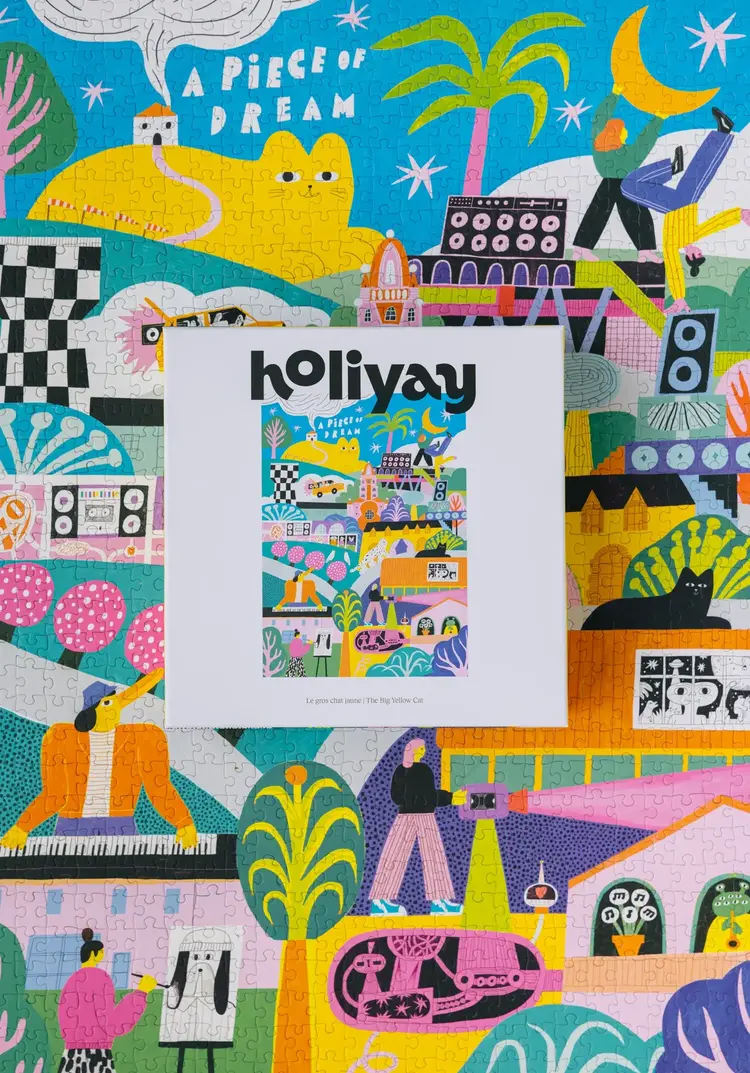 Holiyay Casse-tête - Le gros chat jaune