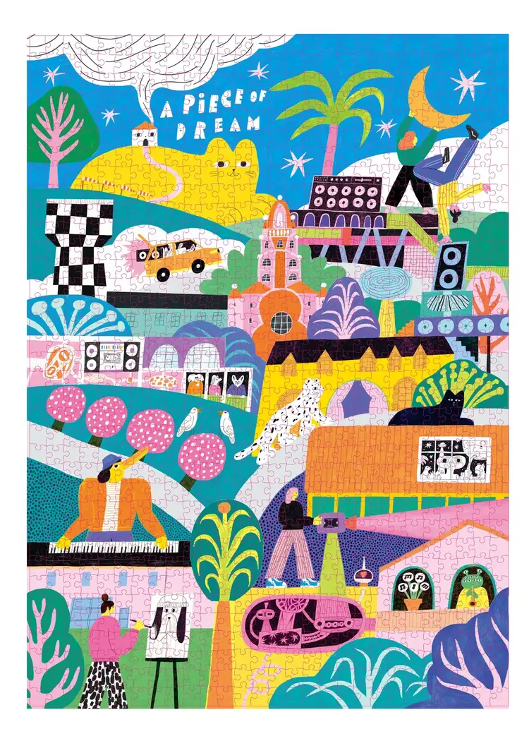 Holiyay Casse-tête - Le gros chat jaune