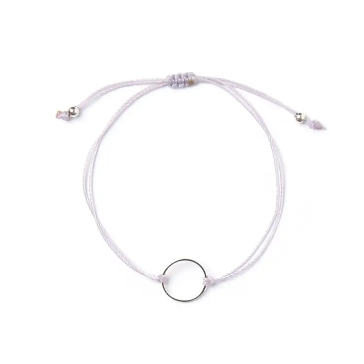 Si simple Bracelet - Marilou - Argent - Lilas