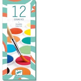 Djeco Pastilles de gouache (12) Classique
