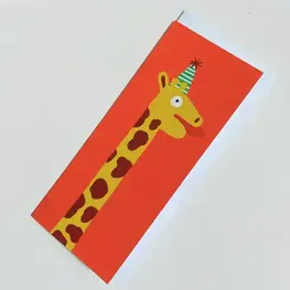 Anne-Julie Dudemaine Carte de souhaits - Girafe festive